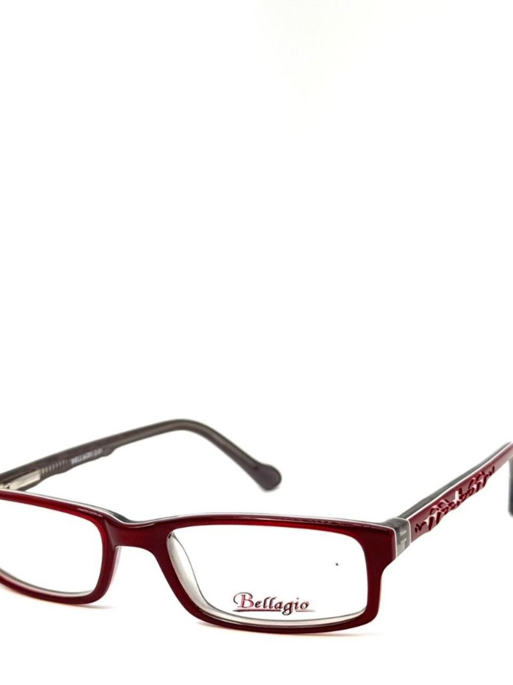 NWTBellagio Burgundy Rectangular Eyeglasses Kid’s / Small | Y2K Bayonetta Style